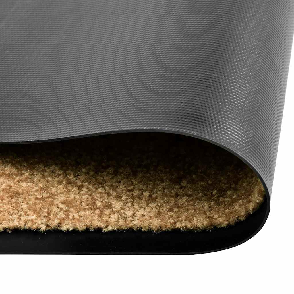 323463 vidaXL Doormat Washable Cream 40x60 cm
