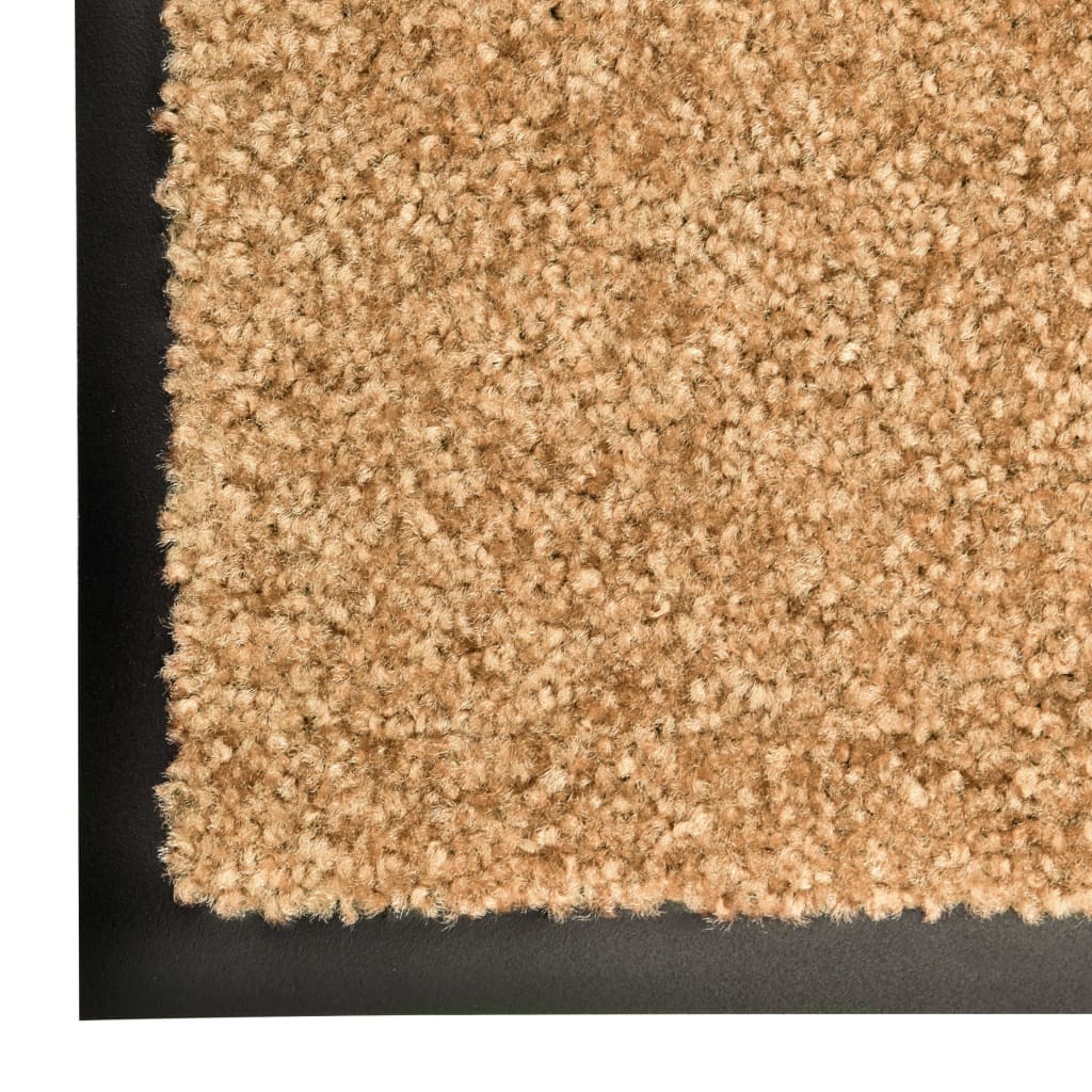 Doormat Washable Cream 90x120 cm