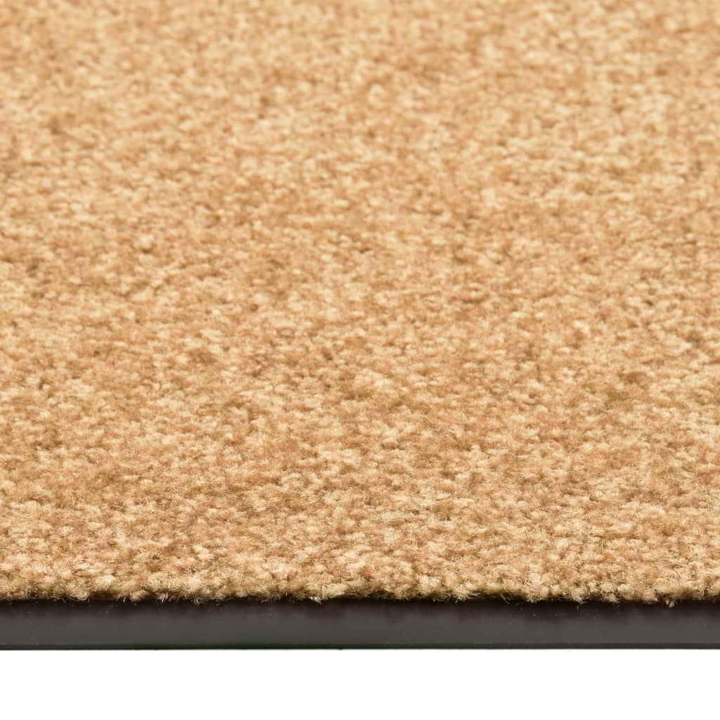 323468 vidaXL Doormat Washable Cream 120x180 cm