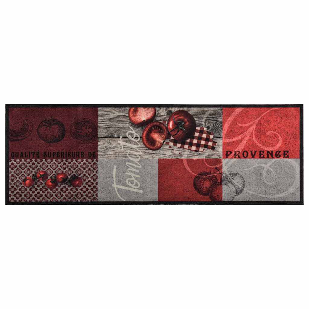 323469 vidaXL Kitchen Floor Mat Washable Tomato 45x150 cm
