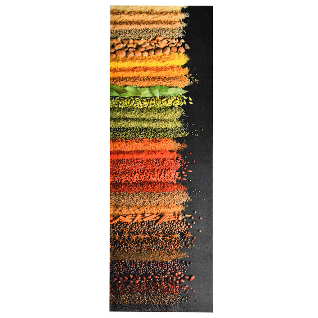323475 vidaXL Kitchen Floor Mat Washable Spice 45x150 cm