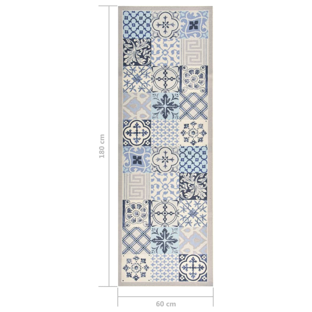 Kitchen Floor Mat Washable Mosaic 60x180 cm