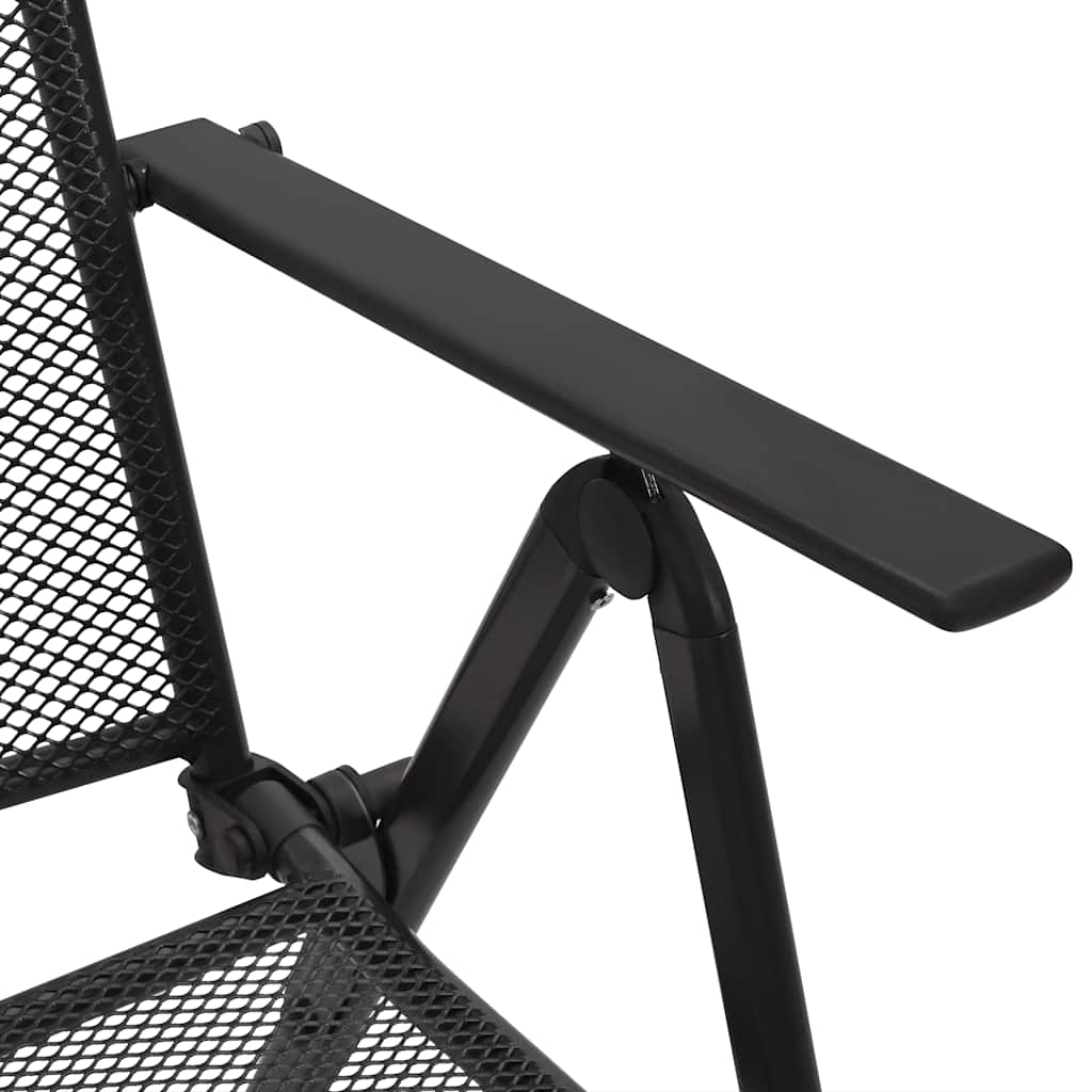 Folding Chair | Set of 4 | Anthracite | Steel | Standard | Foldable