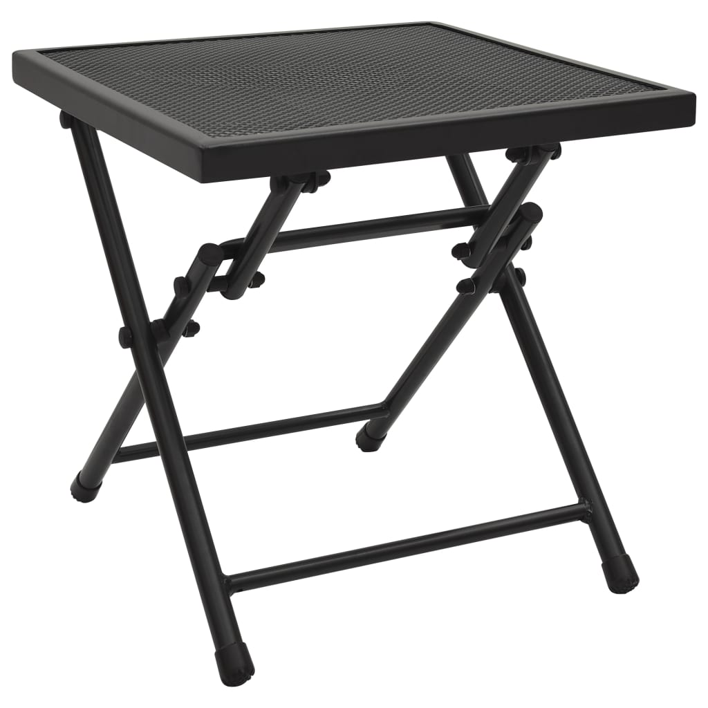 vidaXL Folding Table Mesh 38x38x38 cm Steel Anthracite