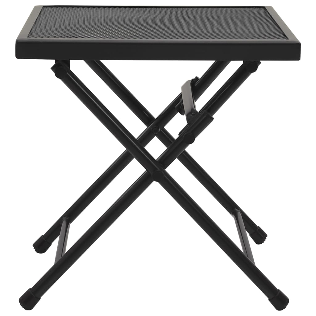 vidaXL Folding Table Mesh 38x38x38 cm Steel Anthracite