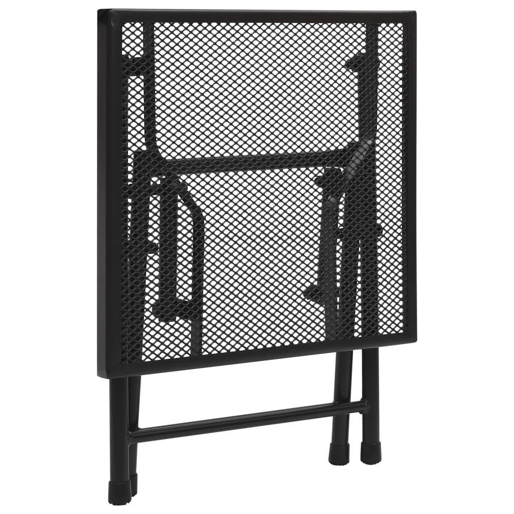 vidaXL Folding Table Mesh 38x38x38 cm Steel Anthracite