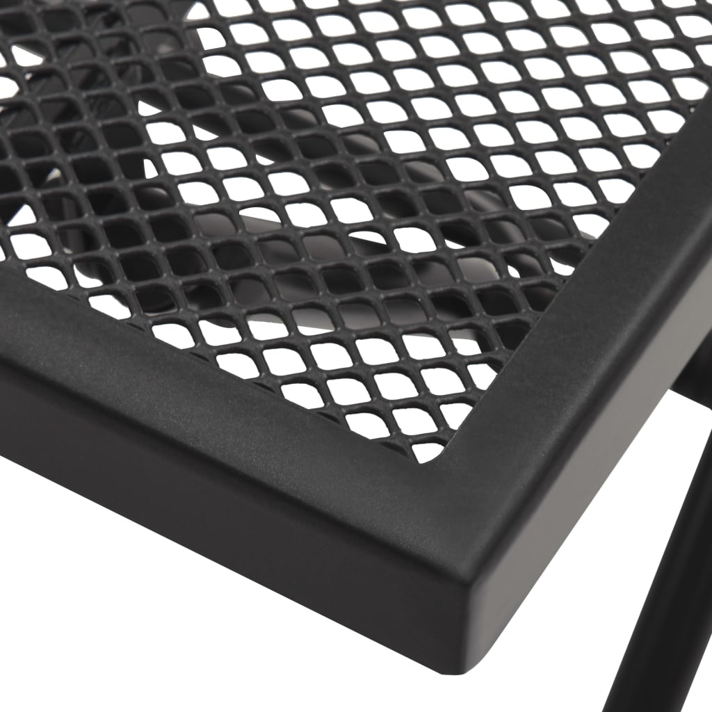 vidaXL Folding Table Mesh 38x38x38 cm Steel Anthracite