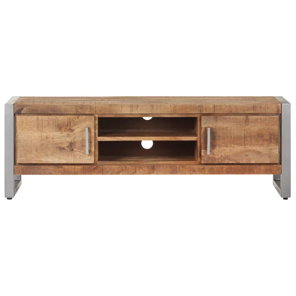323486 vidaXL TV Cabinet 120x30x40 cm Rough Mango Wood
