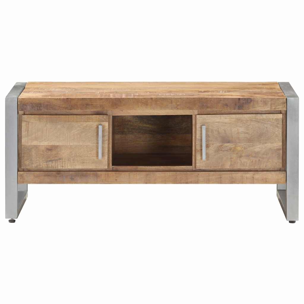 323489 vidaXL Coffee Table 95x50x40 cm Rough Mango Wood