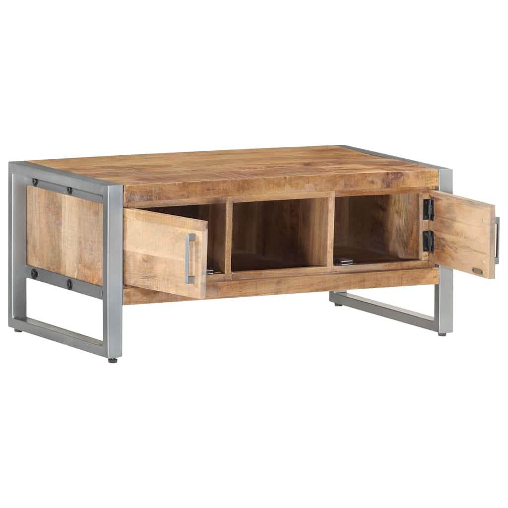 323489 vidaXL Coffee Table 95x50x40 cm Rough Mango Wood