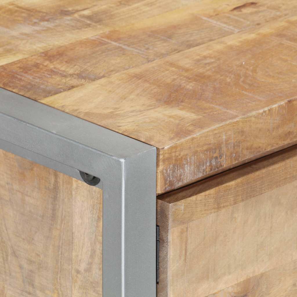 323489 vidaXL Coffee Table 95x50x40 cm Rough Mango Wood