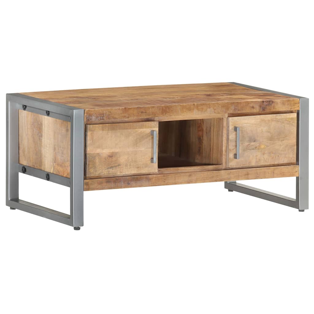 323489 vidaXL Coffee Table 95x50x40 cm Rough Mango Wood