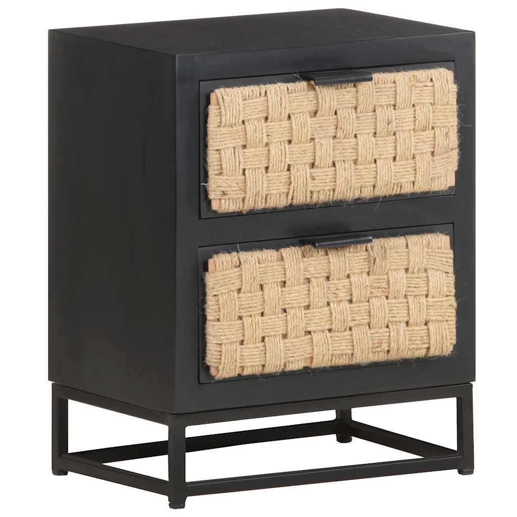 323494 vidaXL Bedside Cabinet 40x30x50 cm Solid Mango Wood