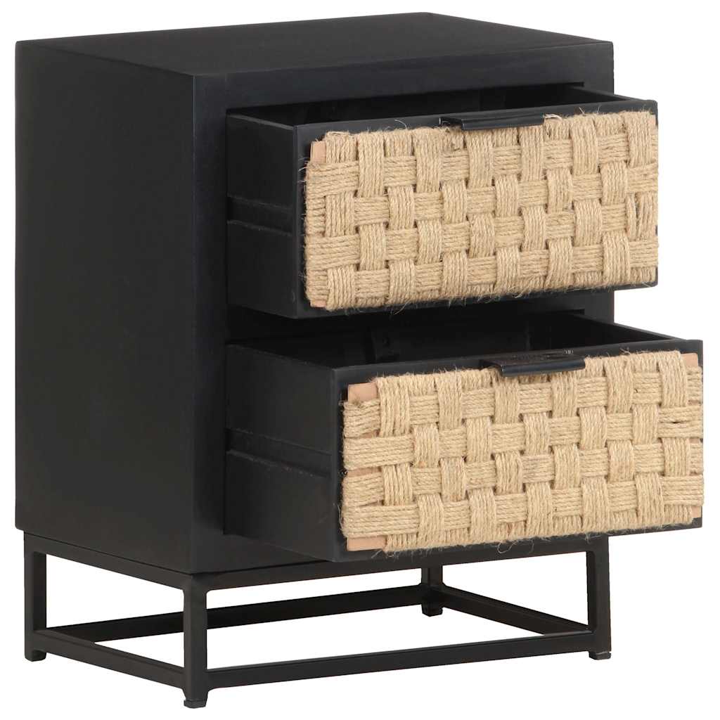 323494 vidaXL Bedside Cabinet 40x30x50 cm Solid Mango Wood