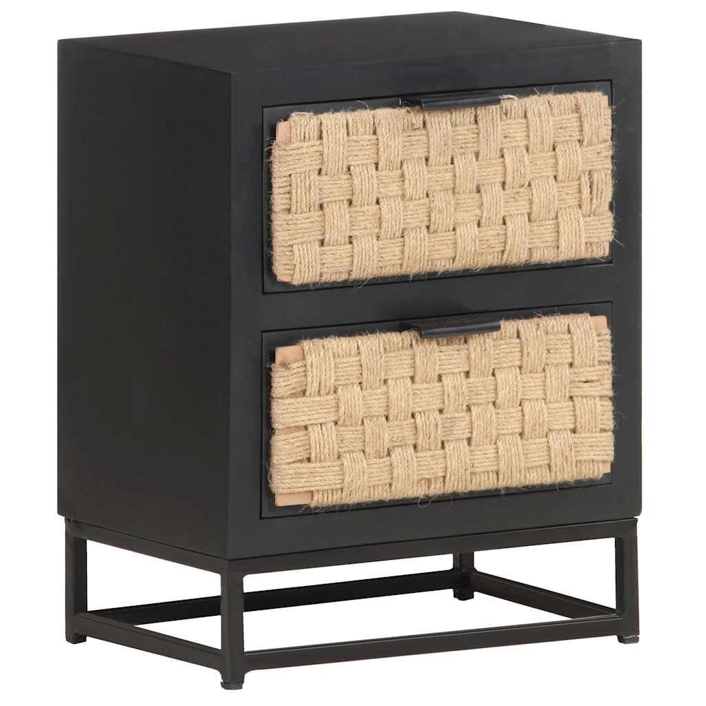 323494 vidaXL Bedside Cabinet 40x30x50 cm Solid Mango Wood