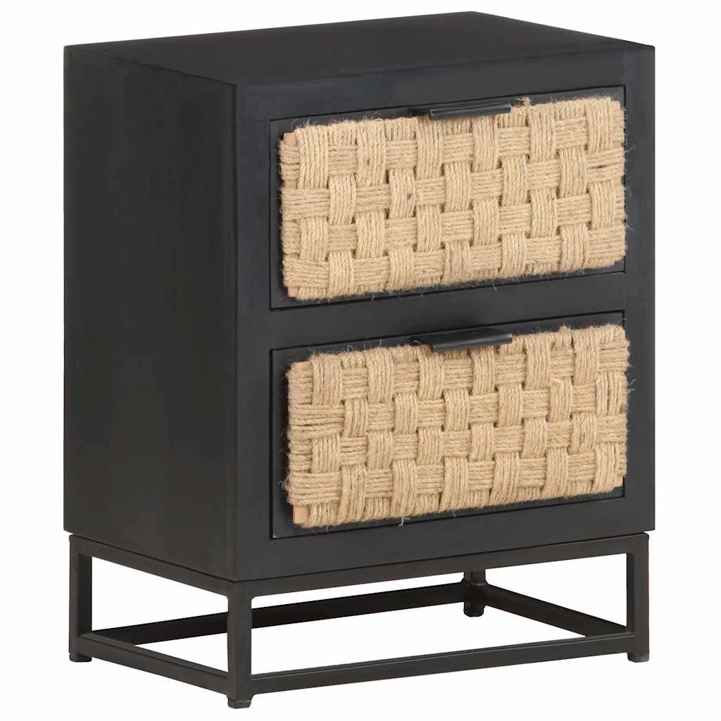 323494 vidaXL Bedside Cabinet 40x30x50 cm Solid Mango Wood