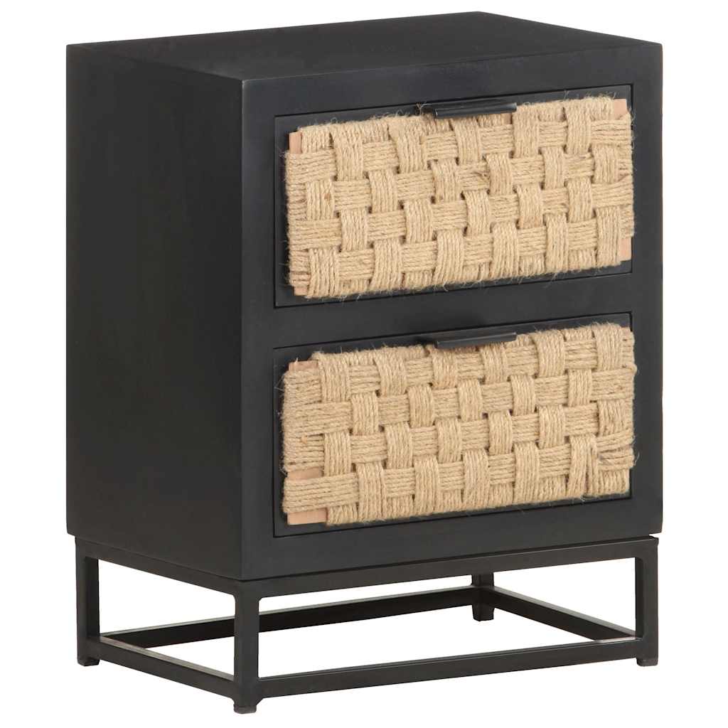 323494 vidaXL Bedside Cabinet 40x30x50 cm Solid Mango Wood