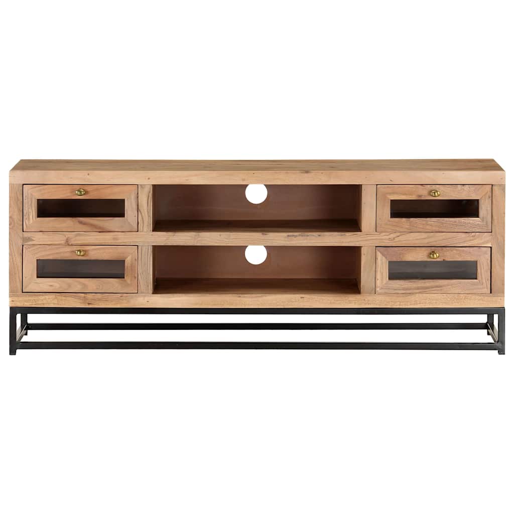323503 vidaXL TV Cabinet 110x30x40 cm Solid Acacia Wood