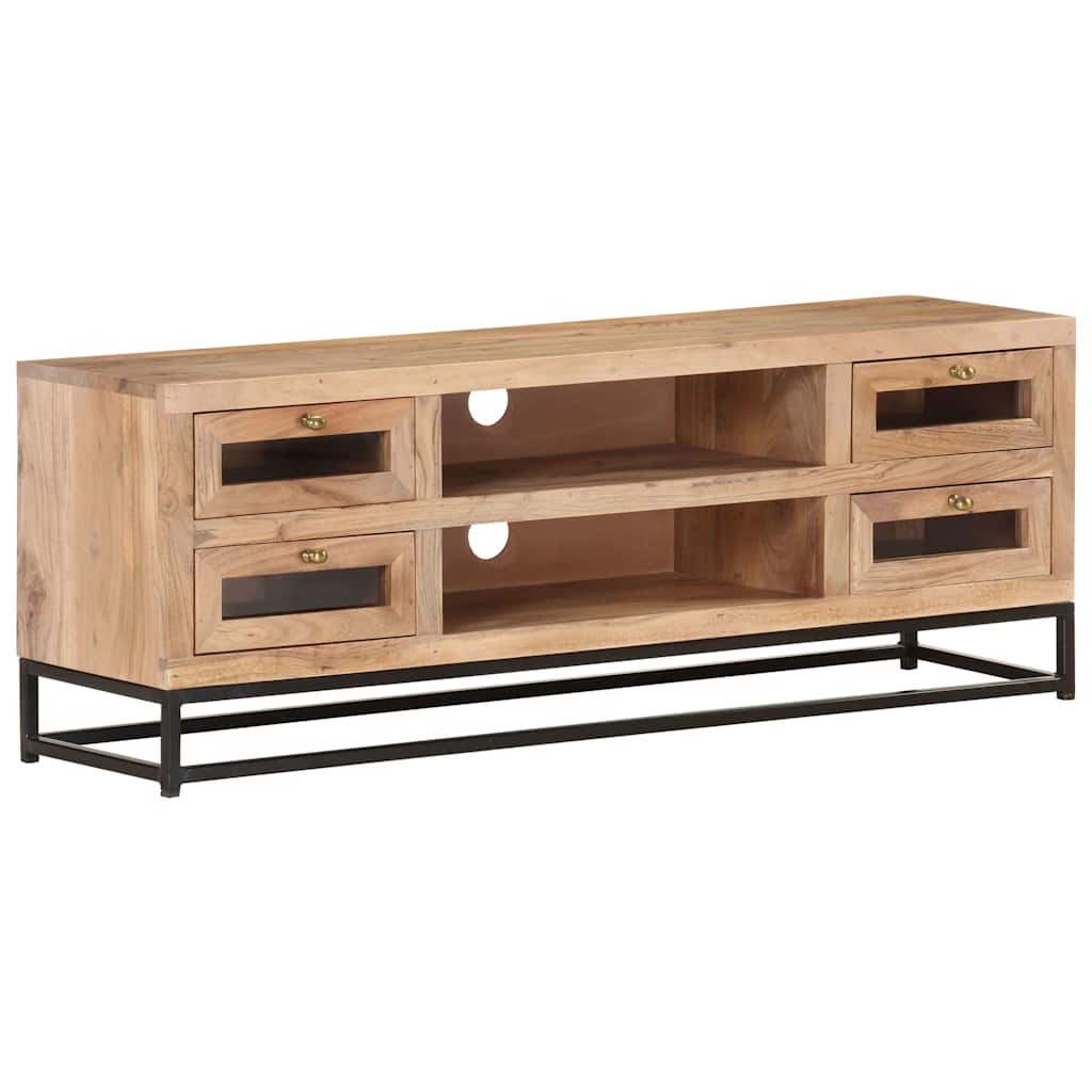 323503 vidaXL TV Cabinet 110x30x40 cm Solid Acacia Wood