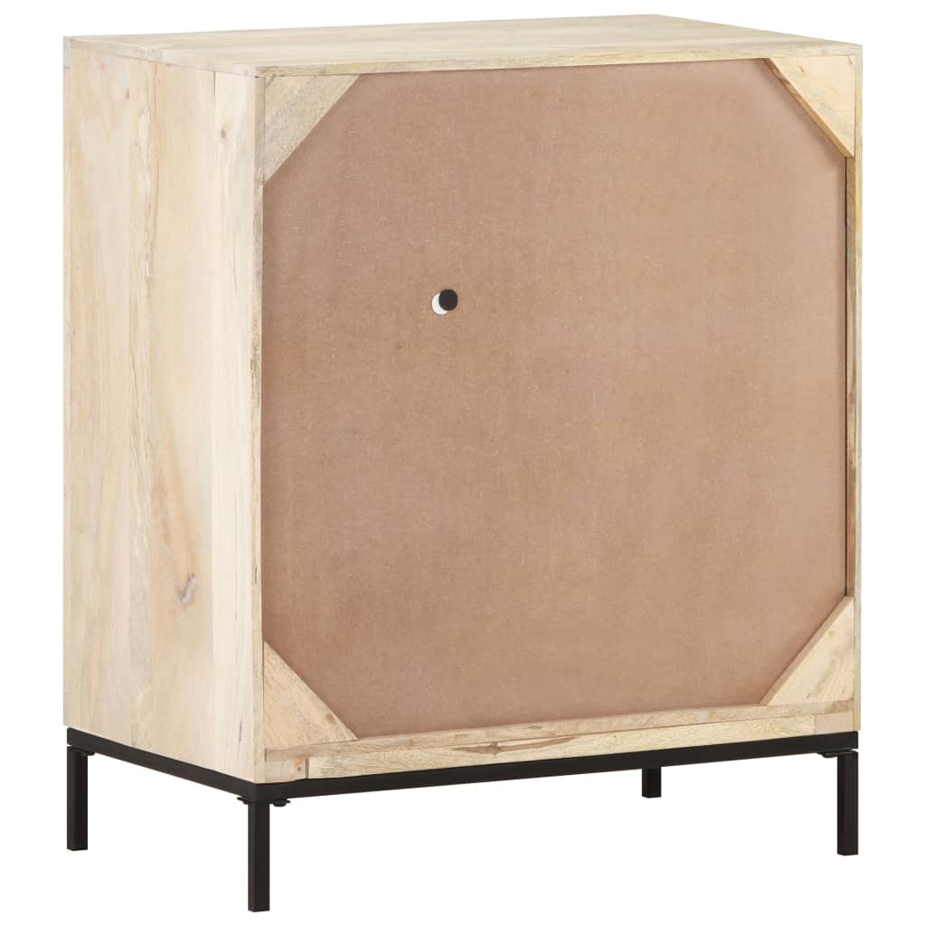 Sideboard 60x35x70 cm Solid Mango Wood and Natural Cane