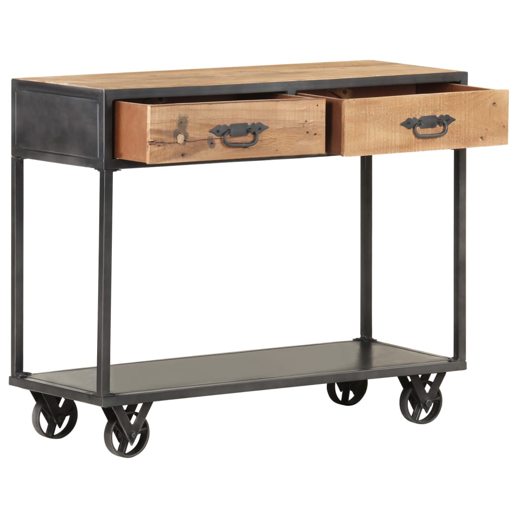 323516 vidaXL Console Table 90x35x74 cm Solid Reclaimed Wood