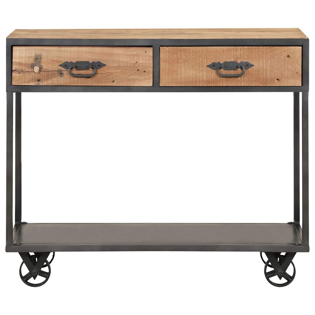 323516 vidaXL Console Table 90x35x74 cm Solid Reclaimed Wood