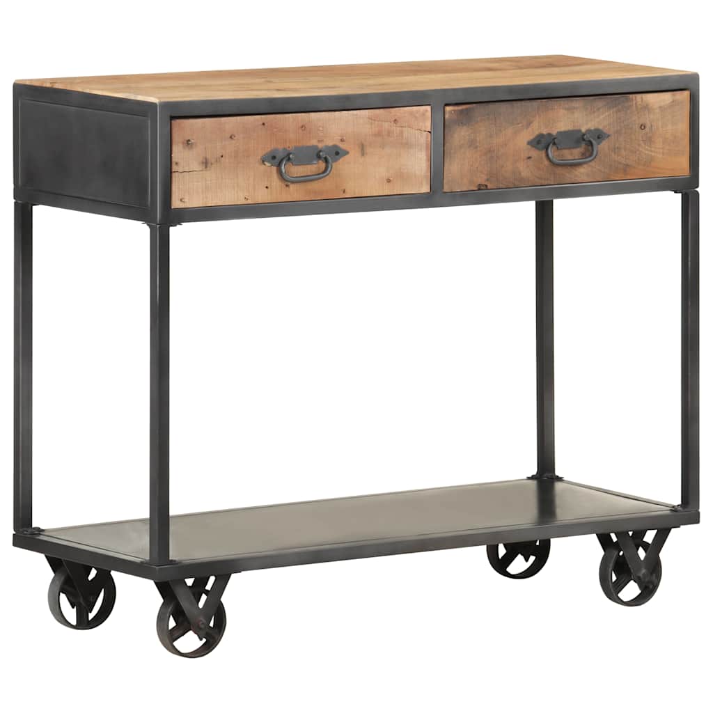 323516 vidaXL Console Table 90x35x74 cm Solid Reclaimed Wood