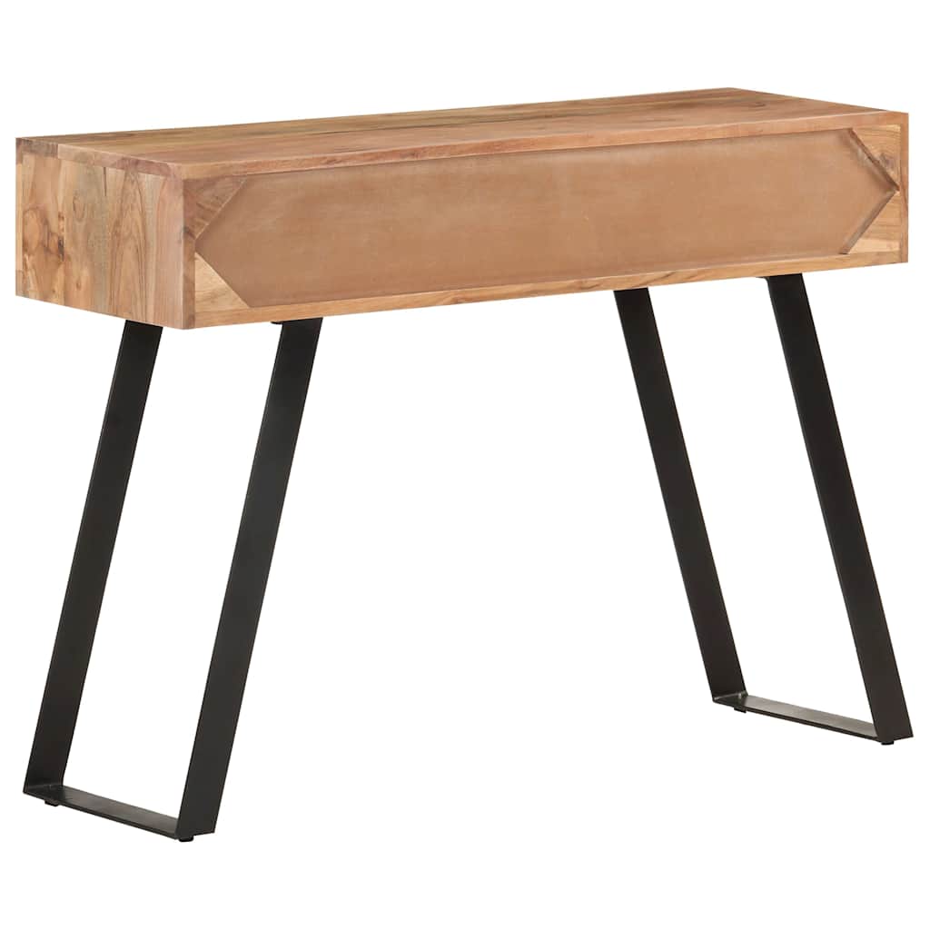 323522 vidaXL Console Table 100x35x76 cm Solid Acacia Wood with Live Edges