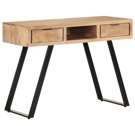 vidaXL Desk 107x45x79 cm Solid Acacia Wood with Live Edges