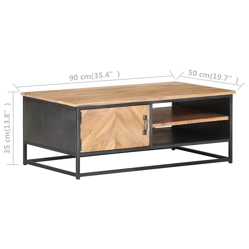 323526 vidaXL Coffee Table 90x50x35 cm Solid Acacia Wood