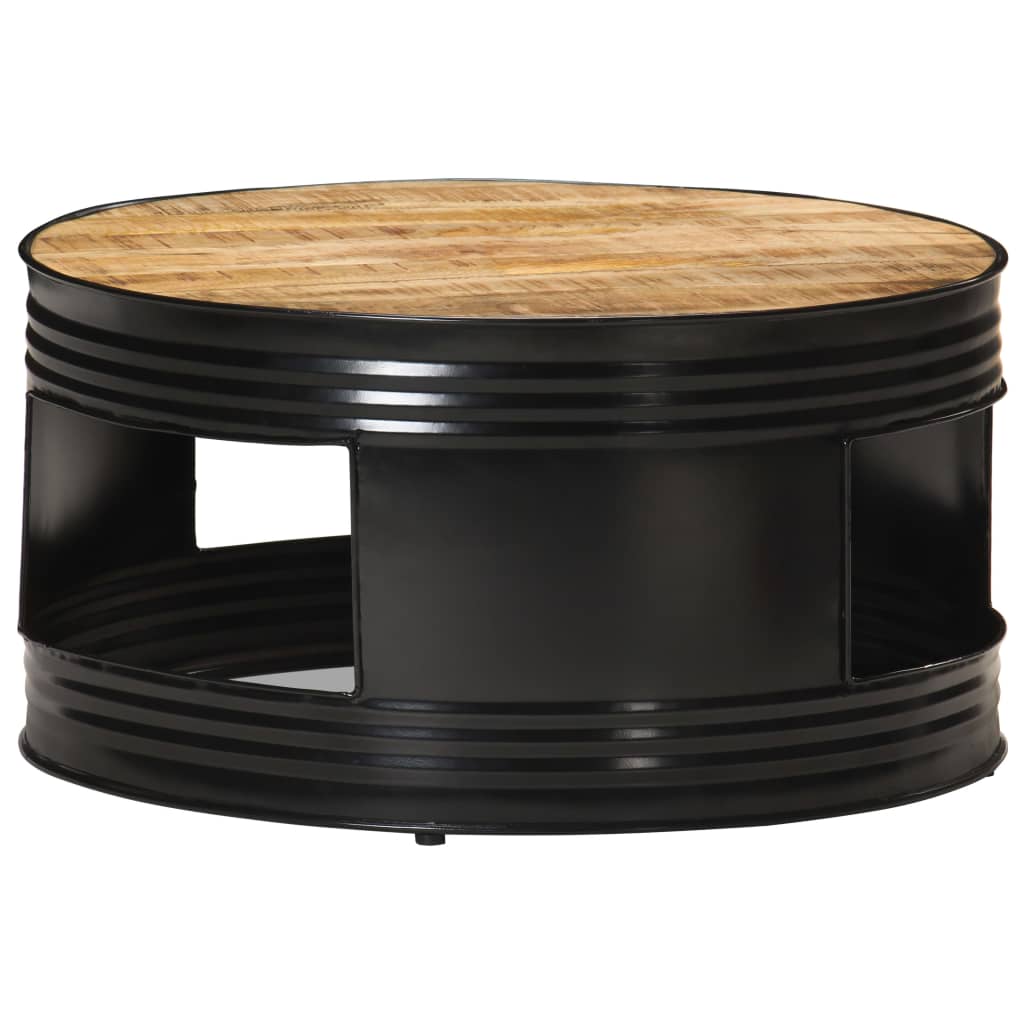 Coffee Table | Black and Natural Wood