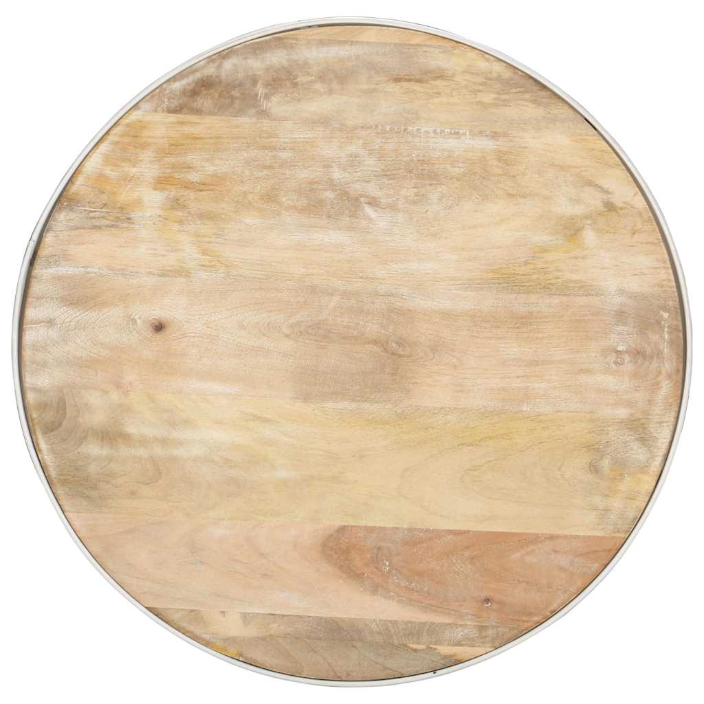 321932 vidaXL Coffee Table White 68x68x36 cm Solid Mango Wood