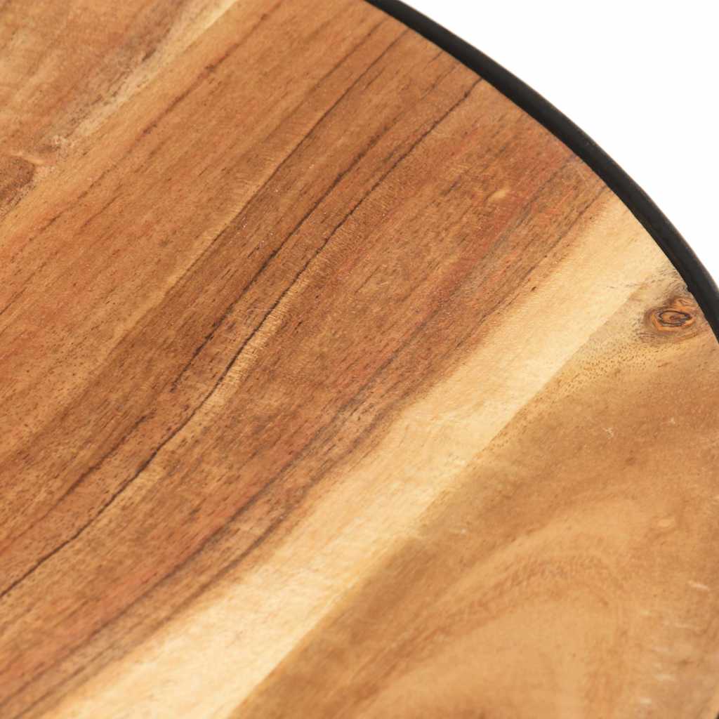 321933 vidaXL Coffee Table Black 68x68x36 cm Solid Acacia Wood