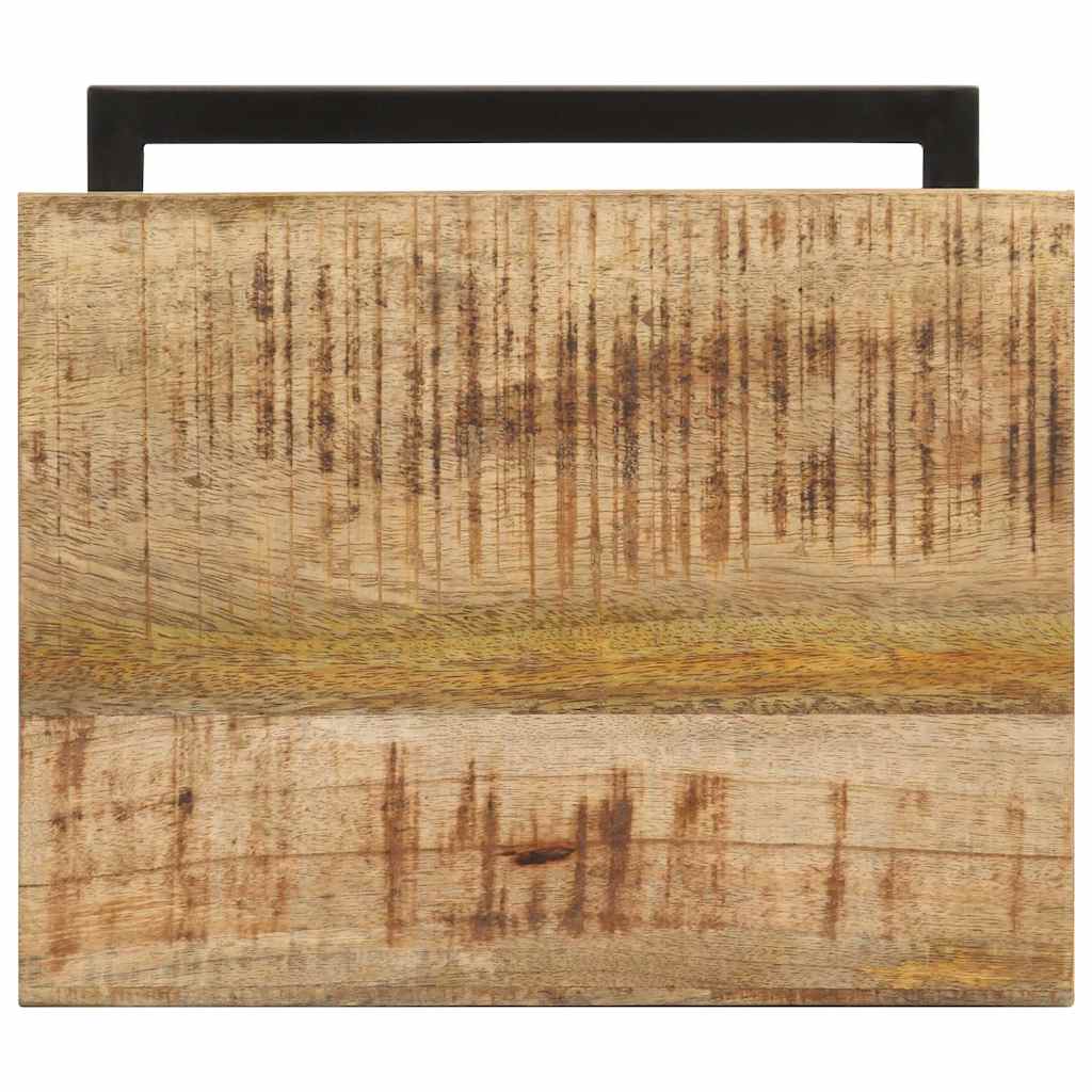 321970 vidaXL Side Tables 2 pcs 31,5x24,5x64,5 cm Rough Mango Wood