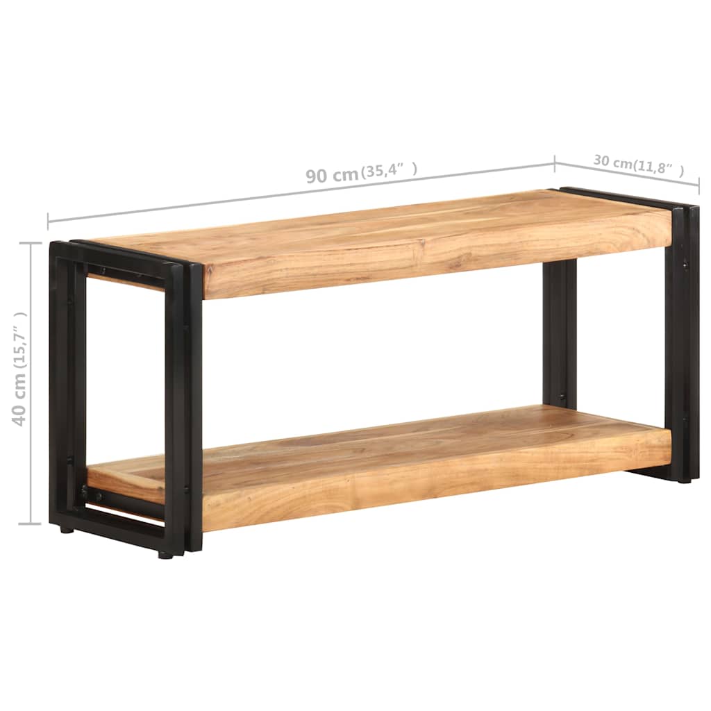 321978 vidaXL TV Cabinet 90x30x40 cm Solid Acacia Wood