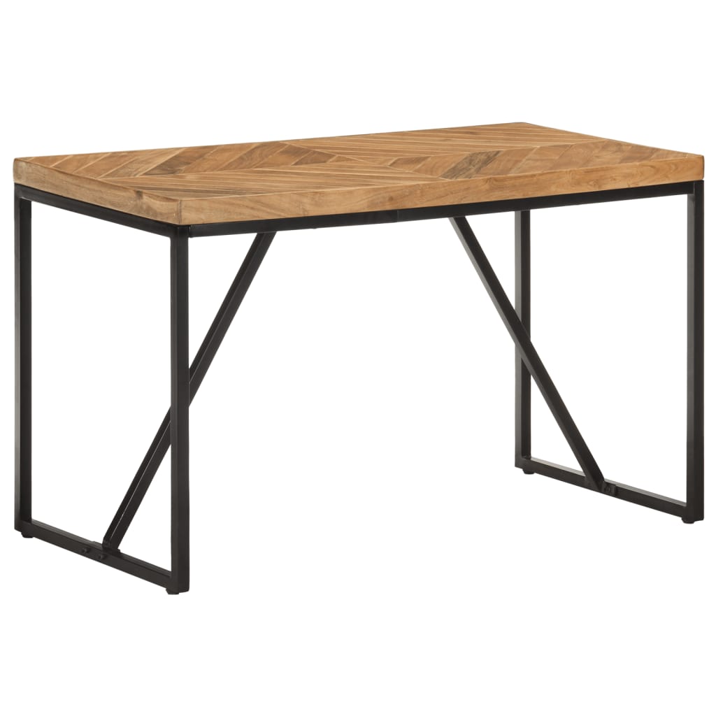 vidaXL Dining Table 120x60x76 cm Solid Acacia and Mango Wood