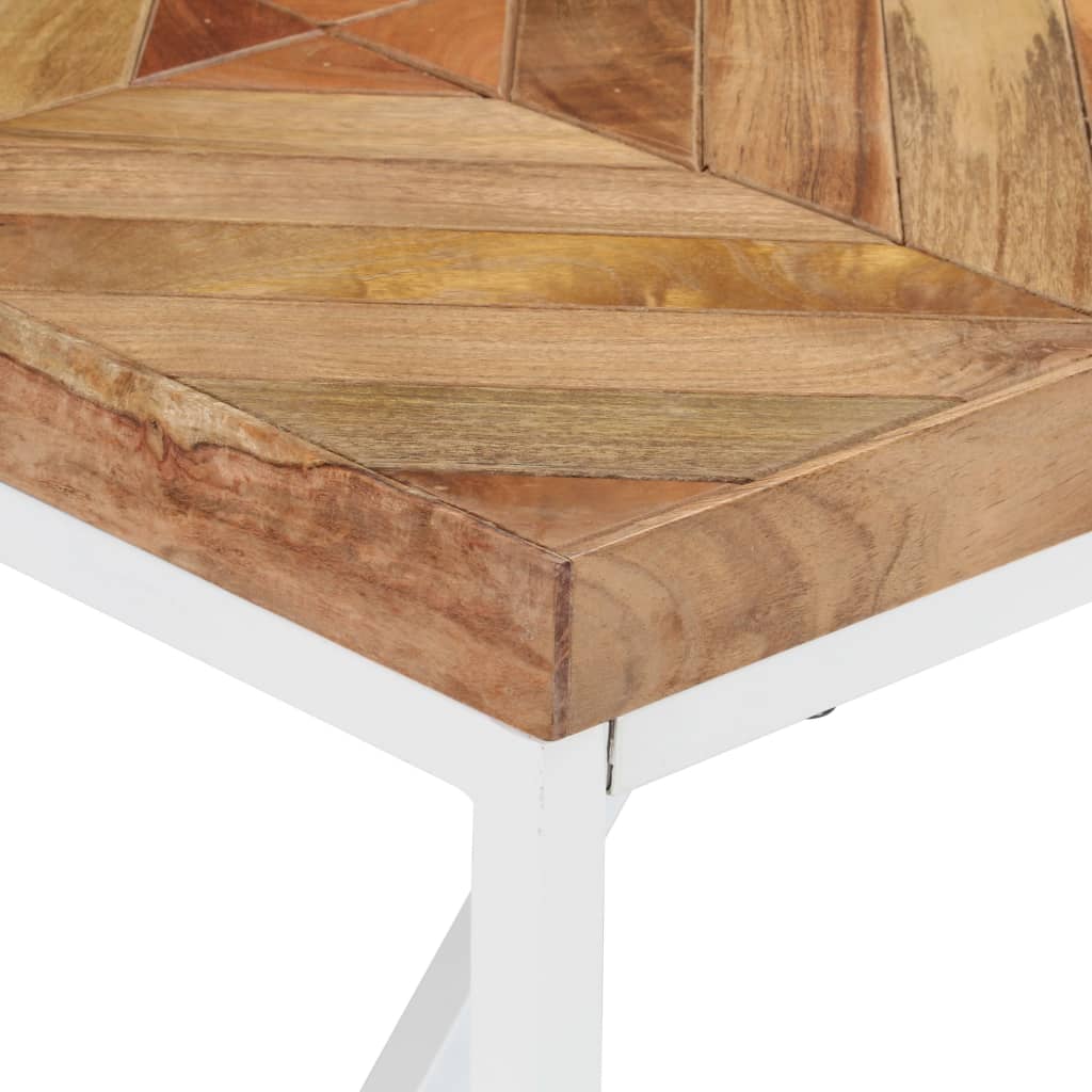 vidaXL Dining Table 140x70x76 cm Solid Acacia and Mango Wood