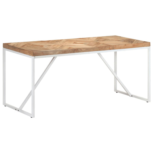 vidaXL Dining Table 160x70x76 cm Solid Acacia and Mango Wood