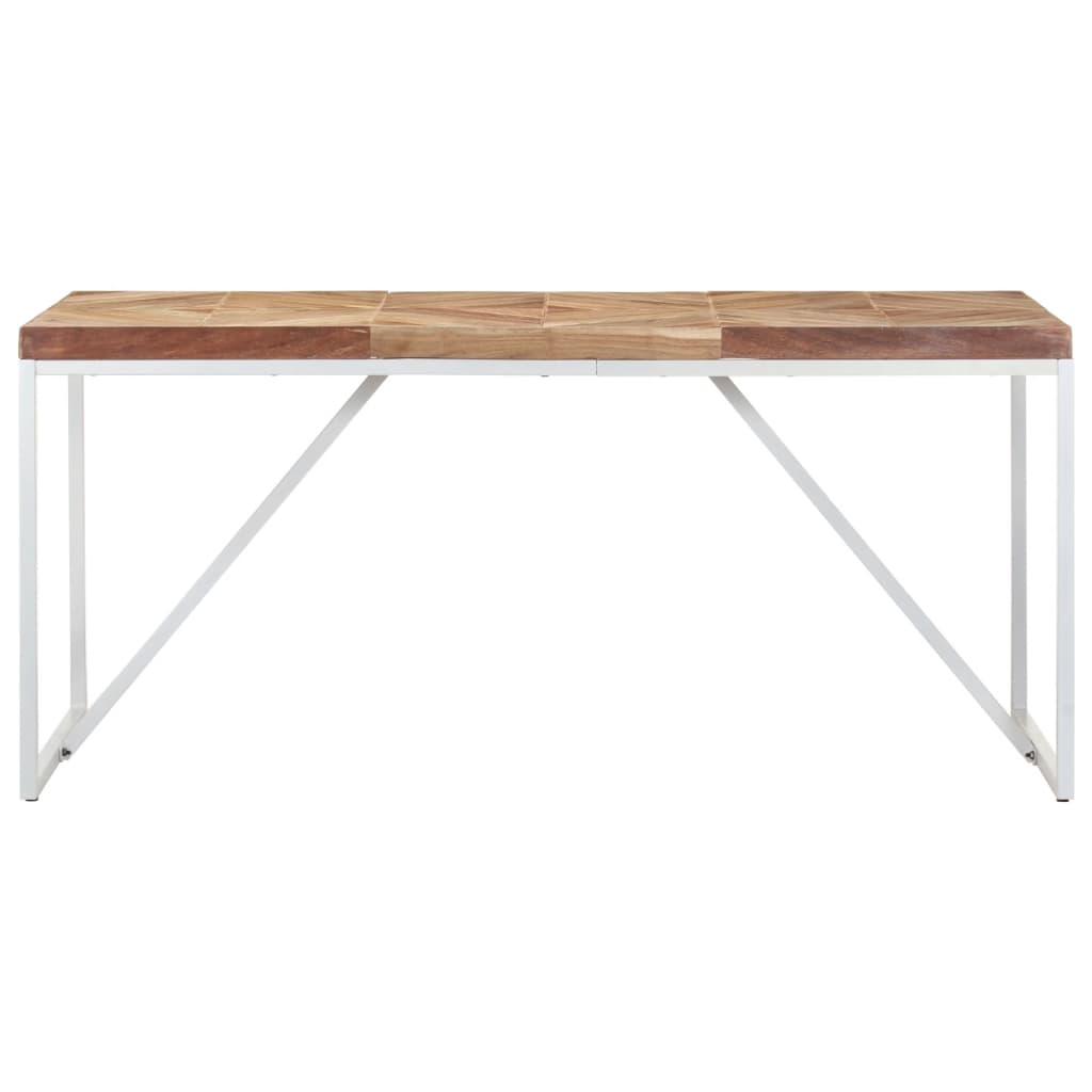 vidaXL Dining Table 160x70x76 cm Solid Acacia and Mango Wood