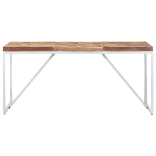 vidaXL Dining Table 160x70x76 cm Solid Acacia and Mango Wood