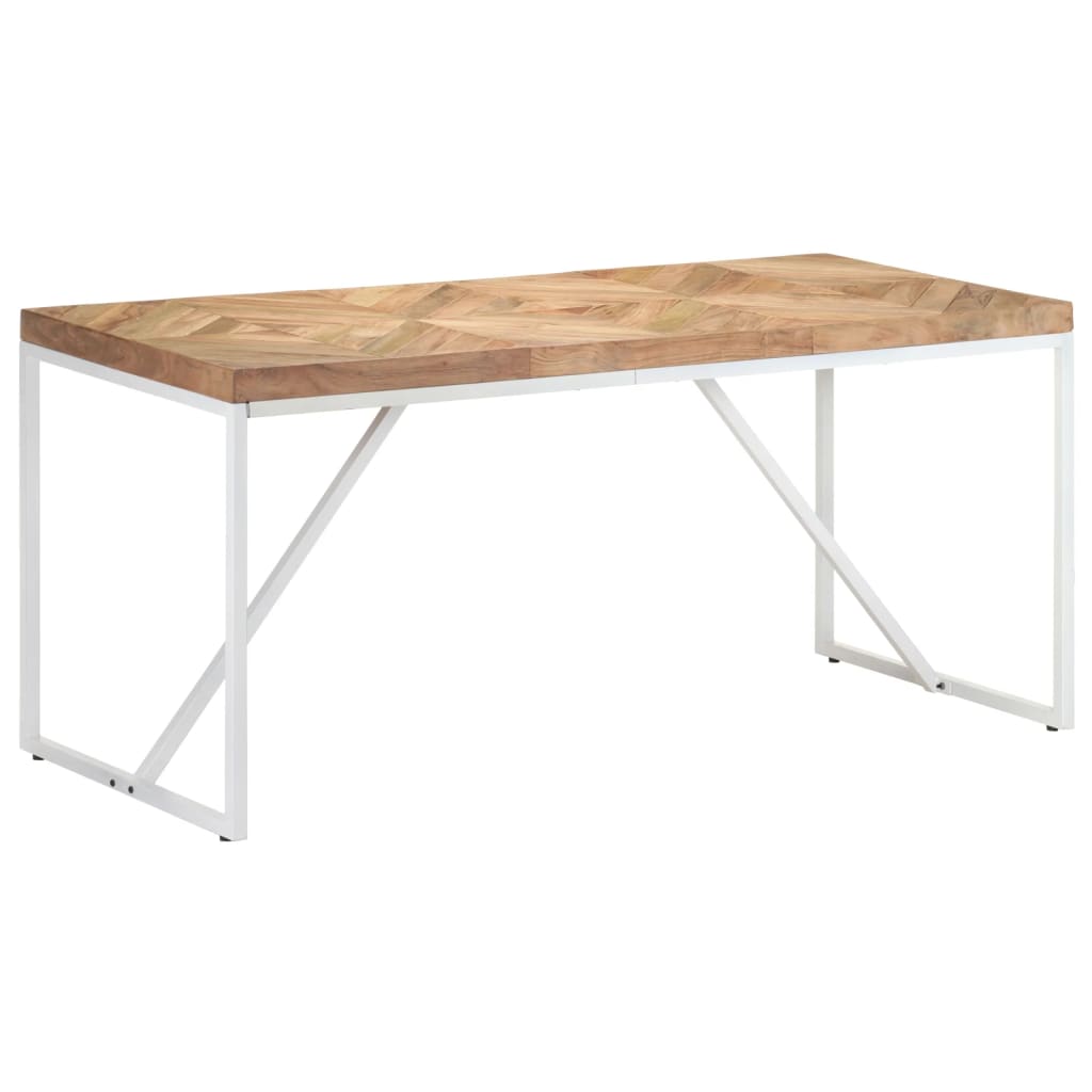 vidaXL Dining Table 160x70x76 cm Solid Acacia and Mango Wood