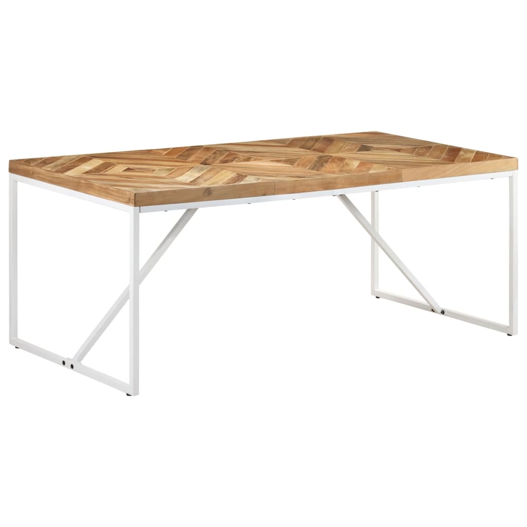 Eettafel 180x90x76 cm massief acacia- en mangohout