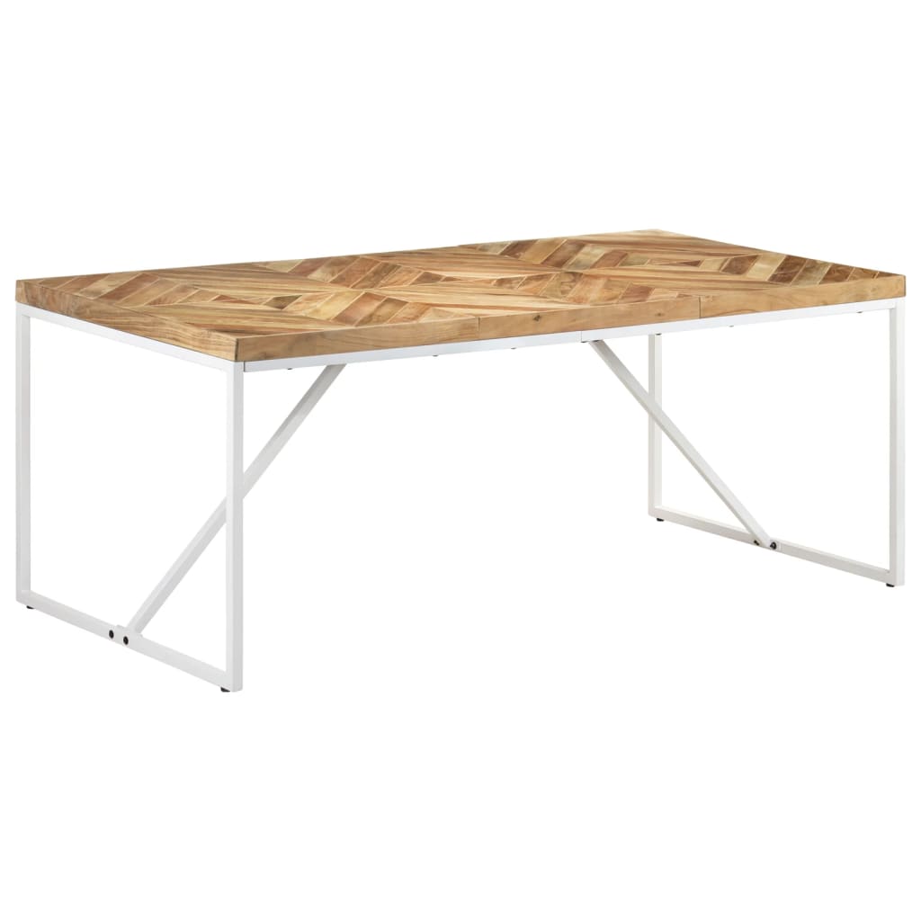 Eettafel 180x90x76 cm massief acacia- en mangohout