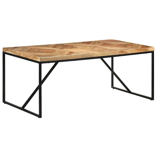 323552 vidaXL Dining Table 180x90x76 cm Solid Acacia and Mango Wood