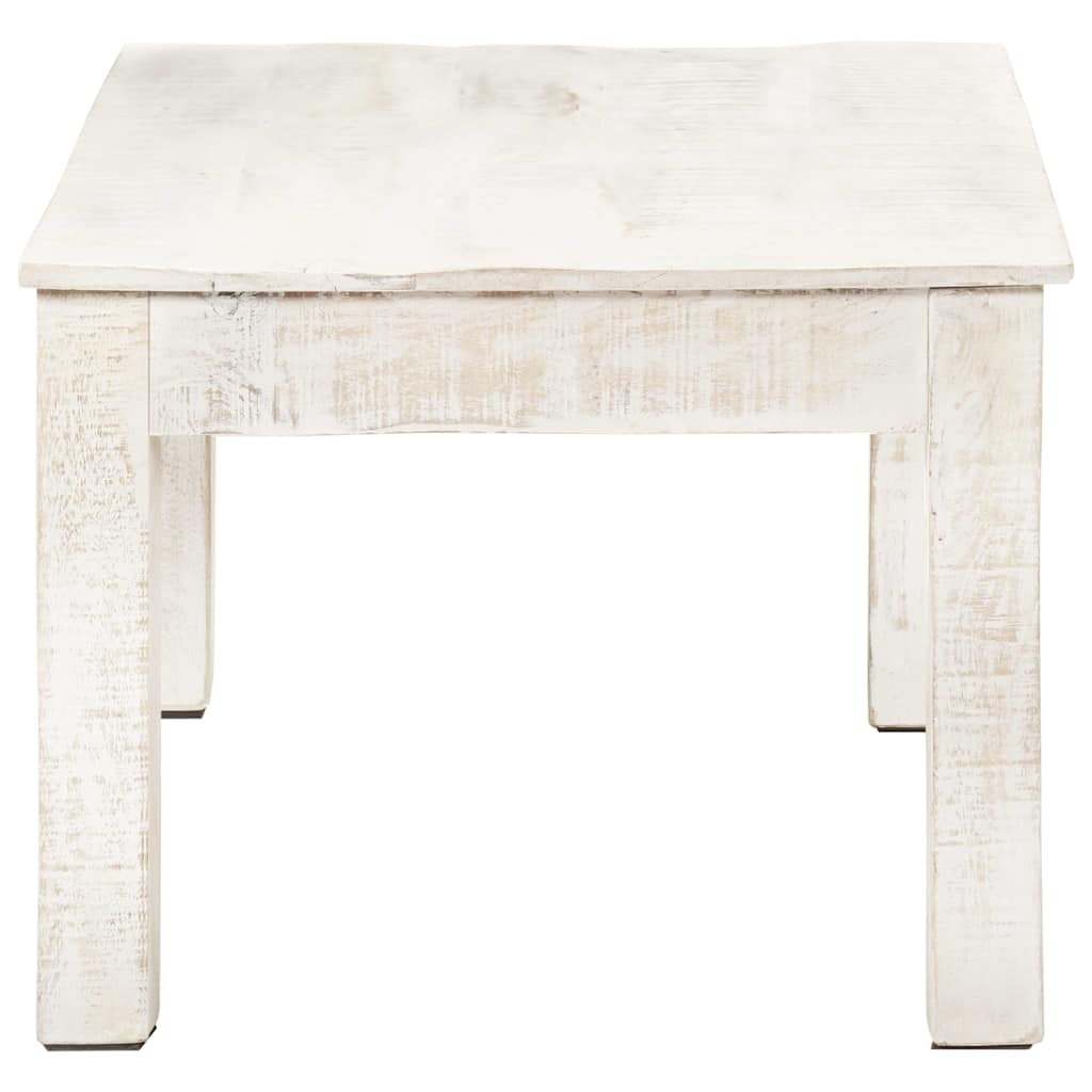 323555 vidaXL Coffee Table White 110x60x45 cm Solid Mango Wood