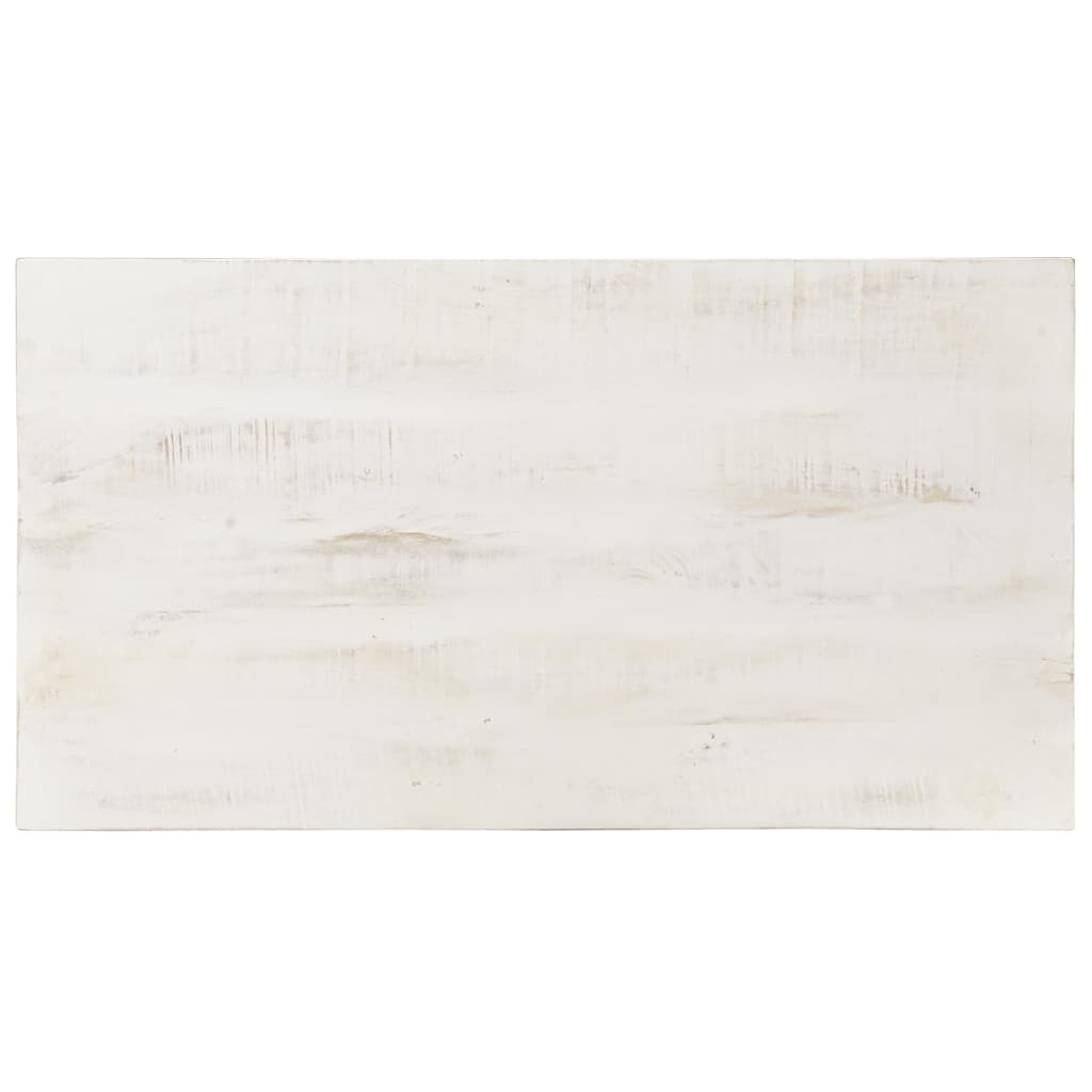 323555 vidaXL Coffee Table White 110x60x45 cm Solid Mango Wood
