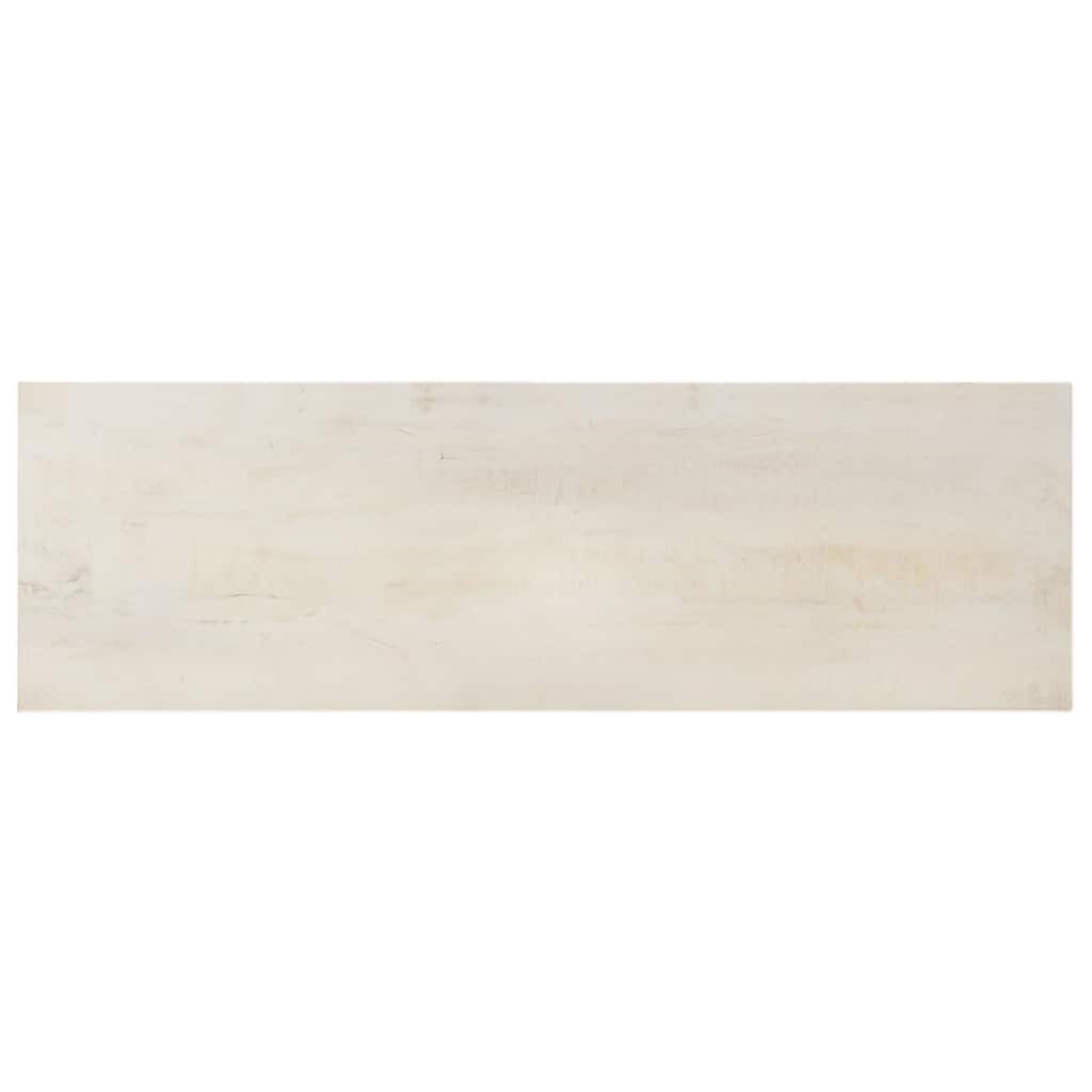 323556 vidaXL Console Table White 115x35x77 cm Rough Mango Wood