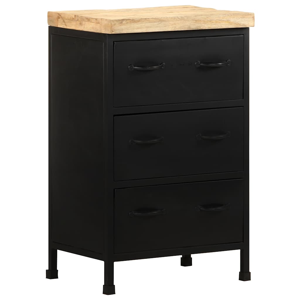 323576 vidaXL Sideboard 47x35x76 cm Rough Mango Wood