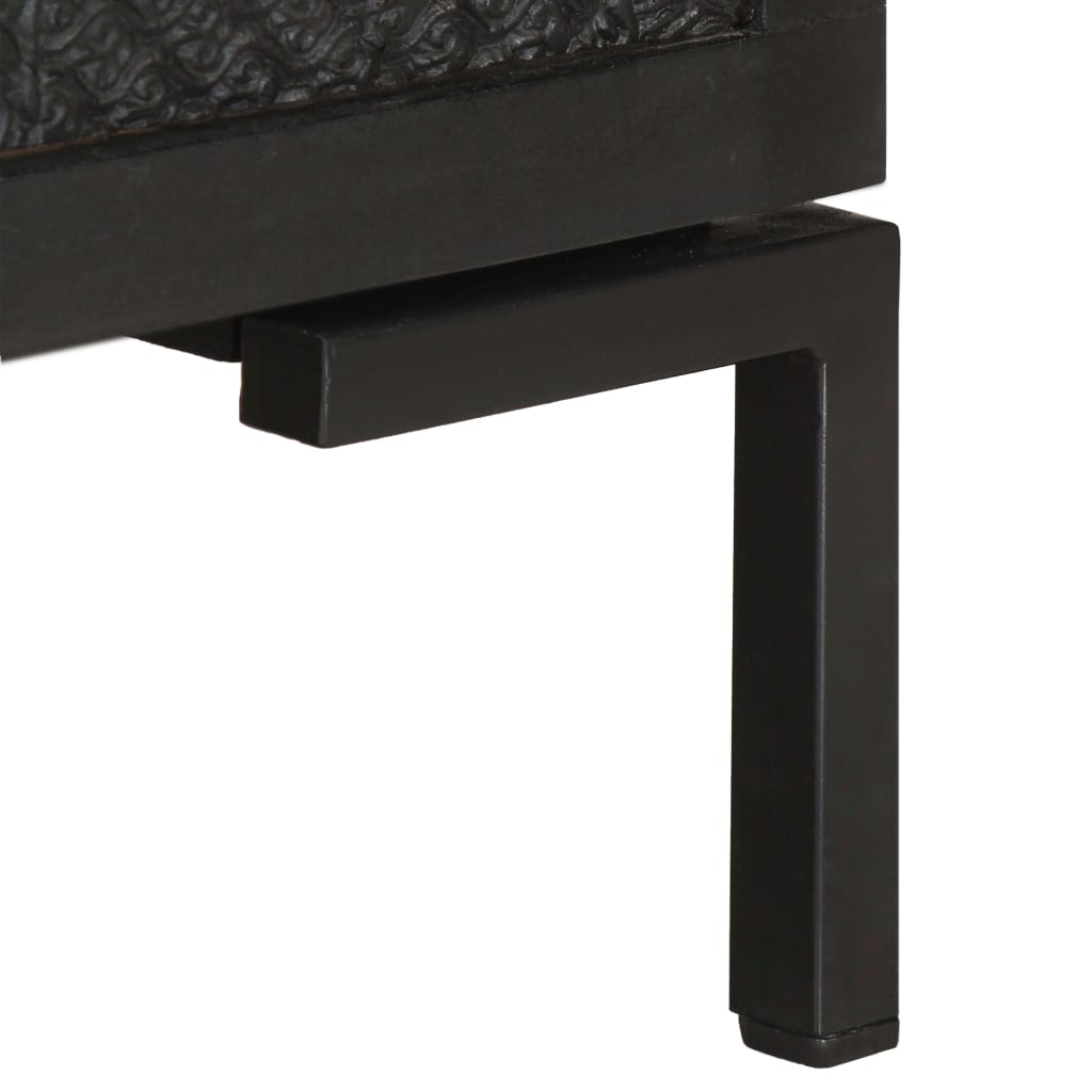 Sideboard | Black | Solid Mango Wood | Sideboard | Rectangular