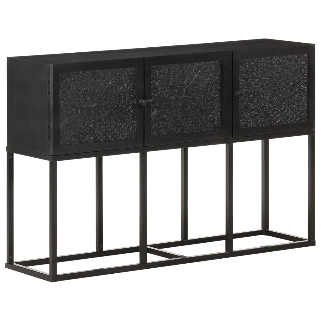 Sideboard | Black | Solid Mango Wood | Sideboard | Rectangular